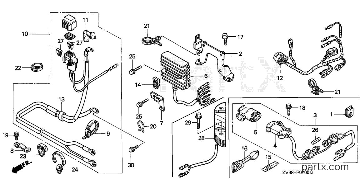 Honda BF30A1 SHA - REGULATOR