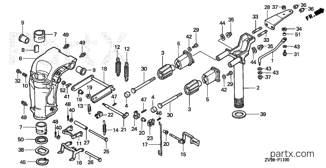Honda BF25A3 XRSA - SWIVEL CASE
