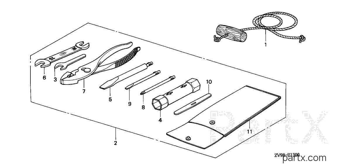 Honda BF25A2 SHA - TOOLS