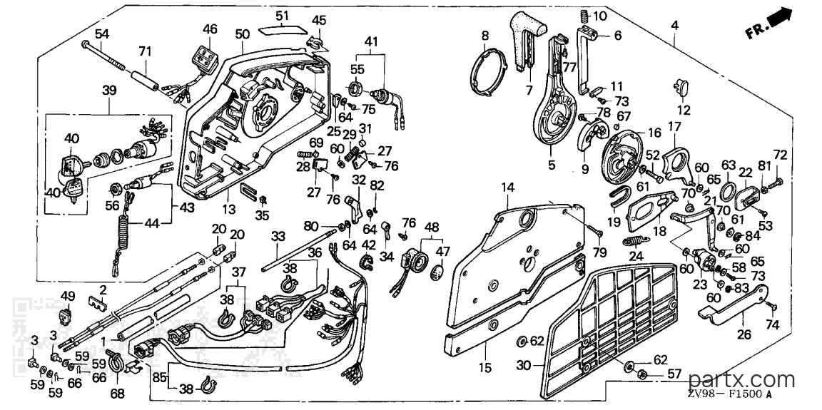 Honda BF30A2 LRSA - REMOTE CONTROL