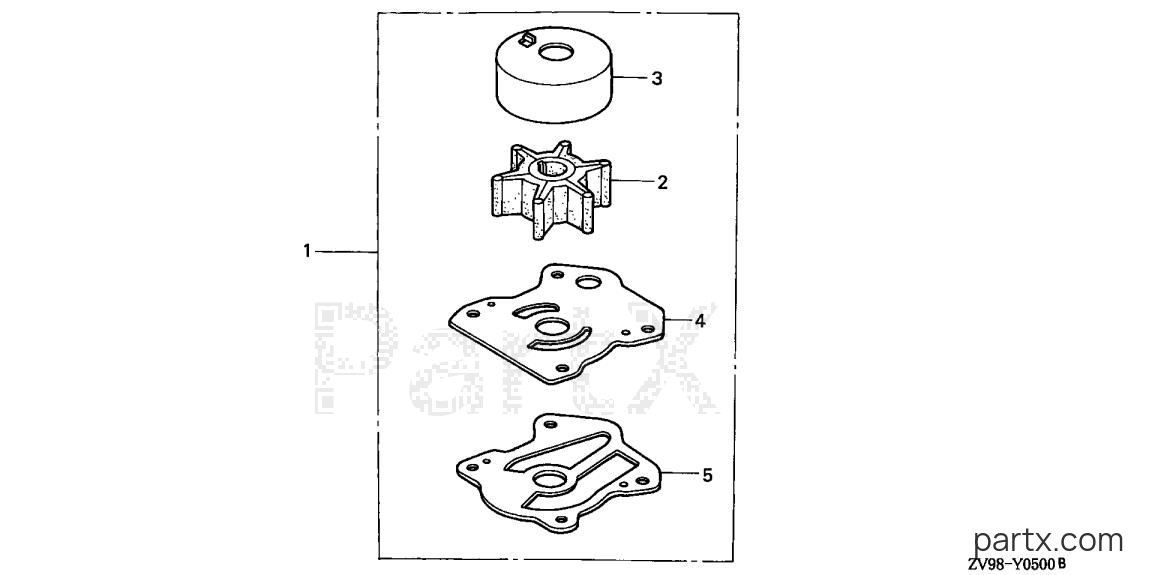 Honda BF30A2 LHA - PUMP IMPELLER KIT