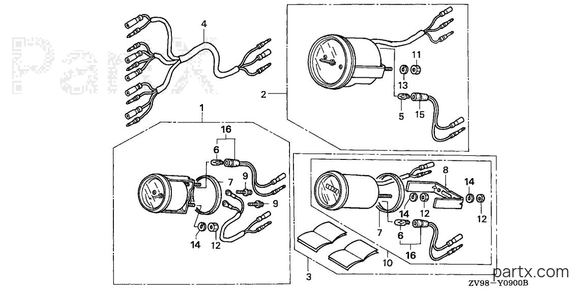 Honda BF25A1 LRSA - METER KITS