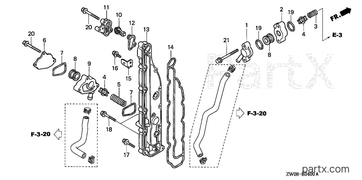 Honda BF90A1 JRTA - THERMOSTAT