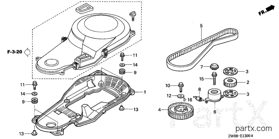 Honda BF90A1 JHTA - TIMING BELT
