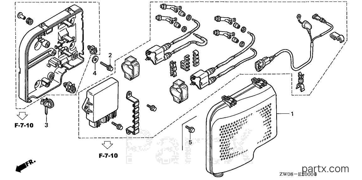 Honda BF90A4 JRTA - C.D.I. UNIT COVER