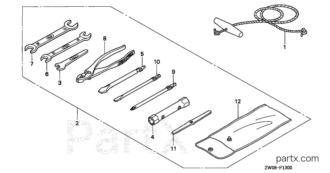 Honda BF75A1 LHTA - TOOLS
