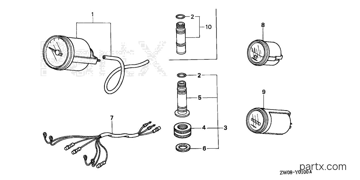 Honda BF90A2 XRTA - SPEEDOMETER KIT
