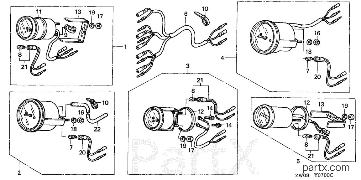 Honda BF75A2 XRTA - METER KIT
