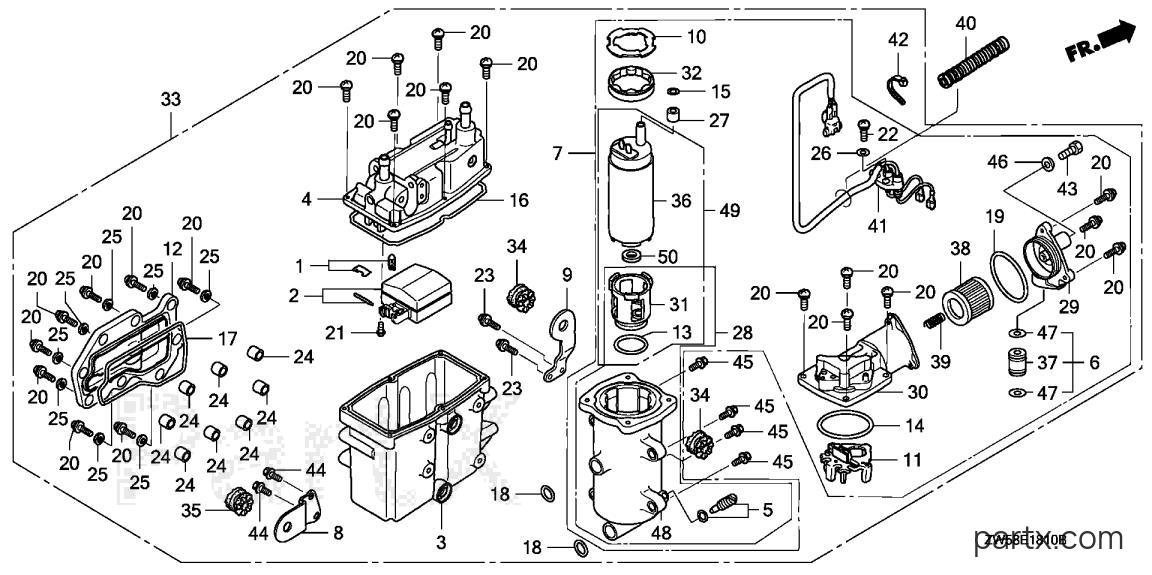 Honda BF115A6 XA - VAPOR SEPARATOR