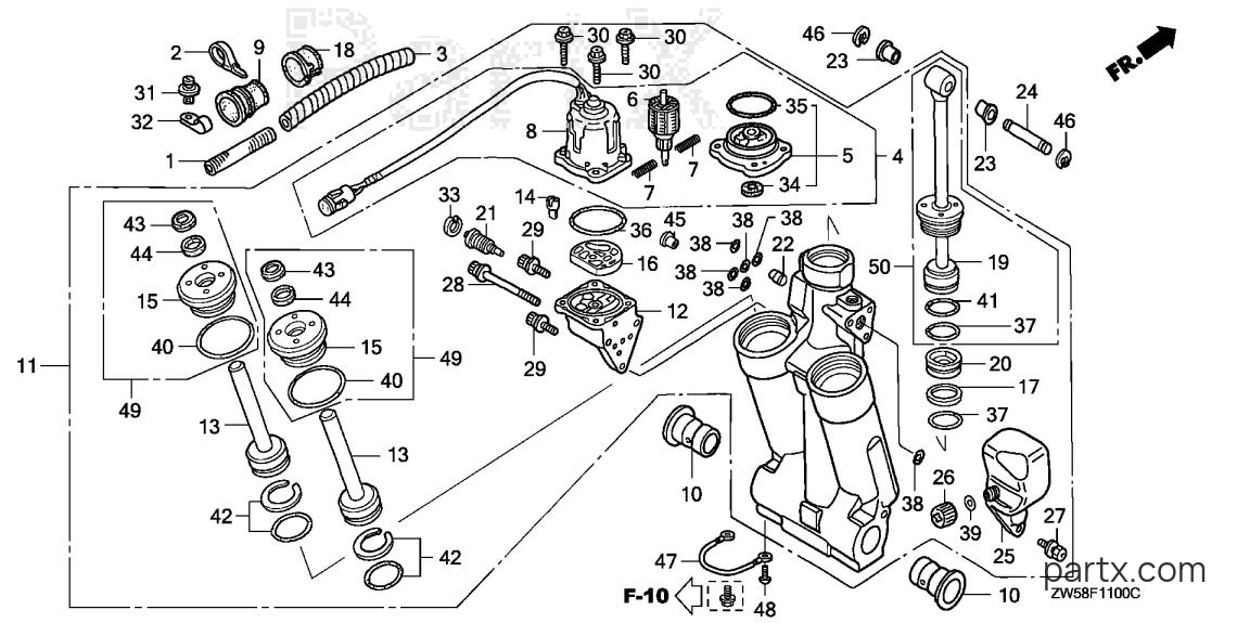Honda BF115A5 XCA - POWER TRIM-TILT