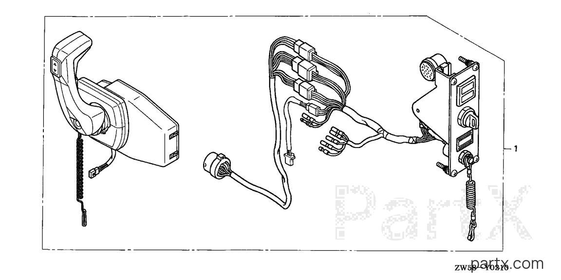 Honda BF115A4 LA - REMOTE CONTROL BOX KIT