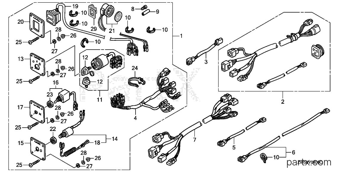 Honda BF115A6 XCA - CONTROL PANEL KIT