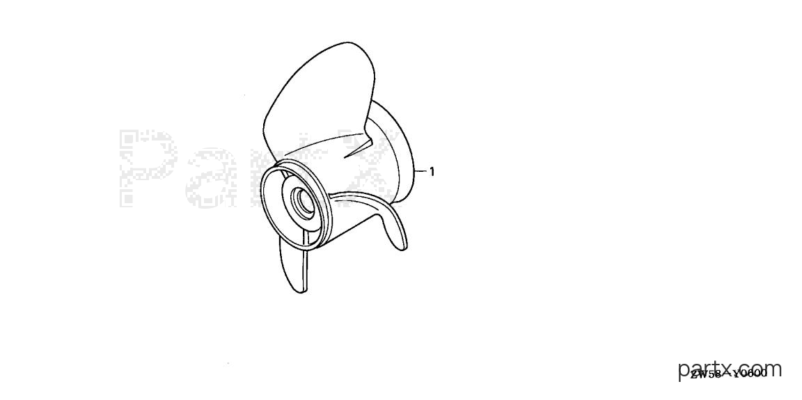 Honda BF130A4 XCA - PROPELLER