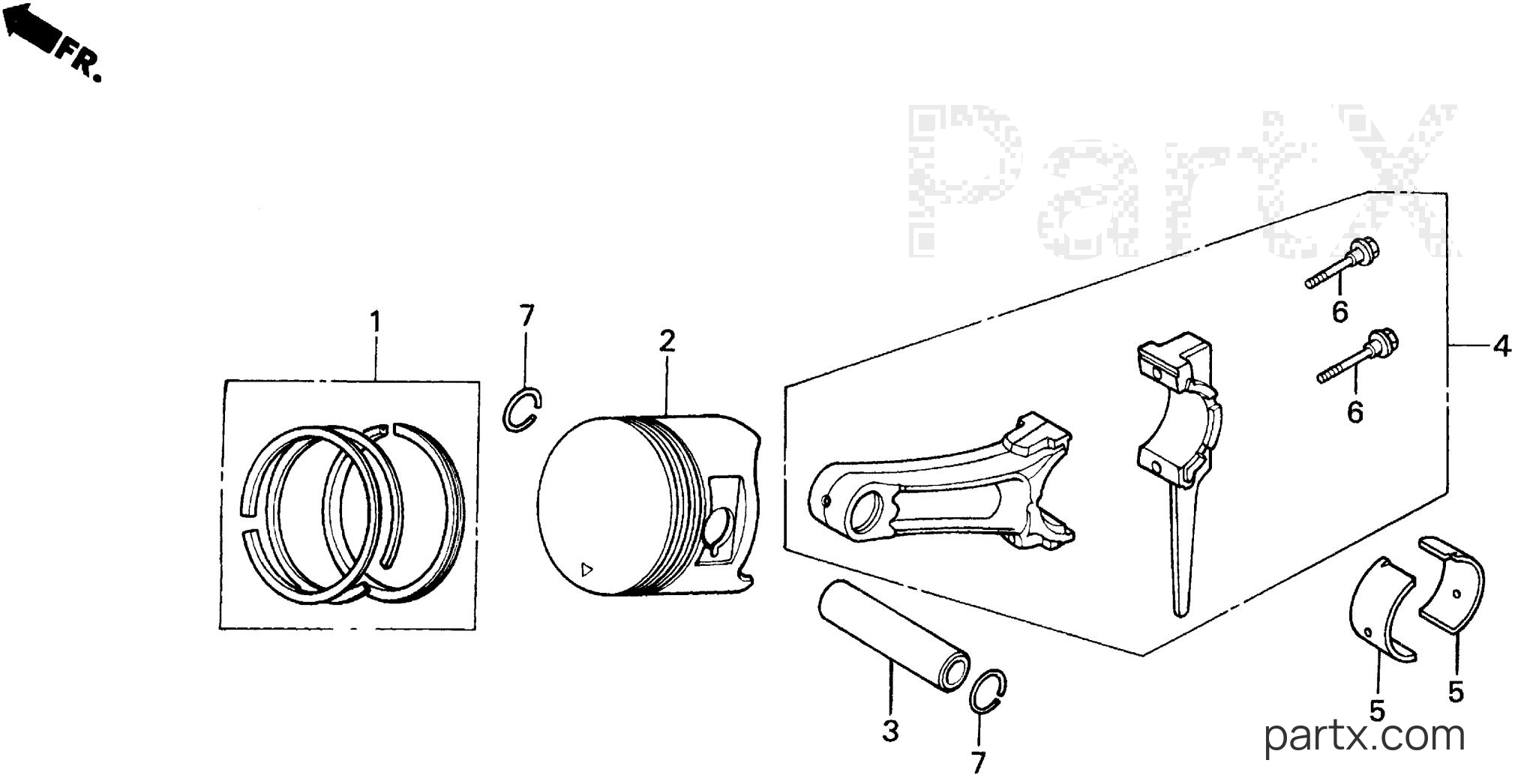 Honda H5013 AC2/A - PISTON