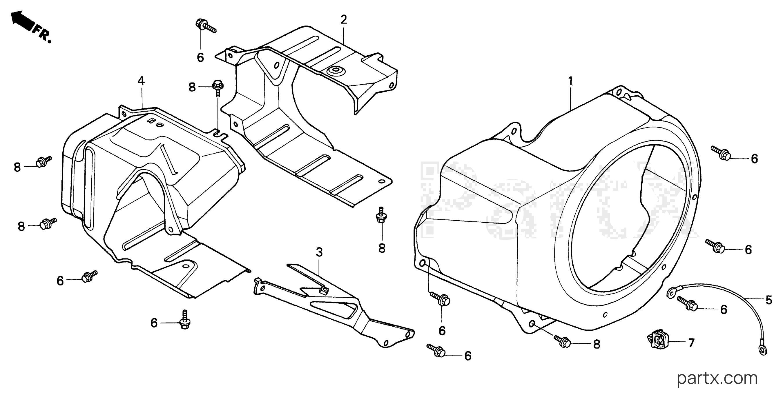 Honda H5013 A2/B - FAN COVER