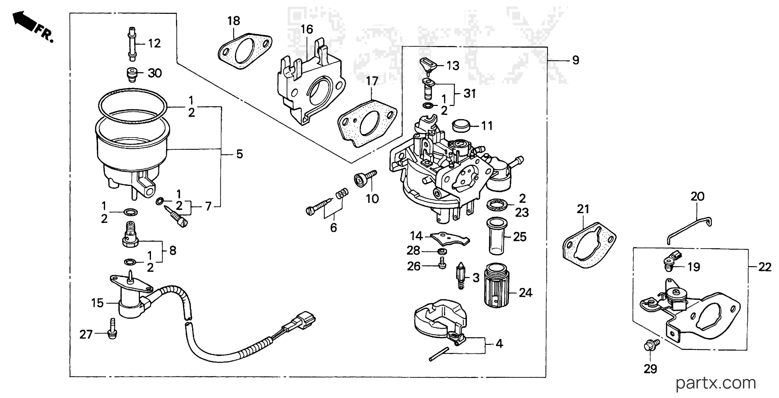 Honda H5013 A2/B - CARBURETOR
