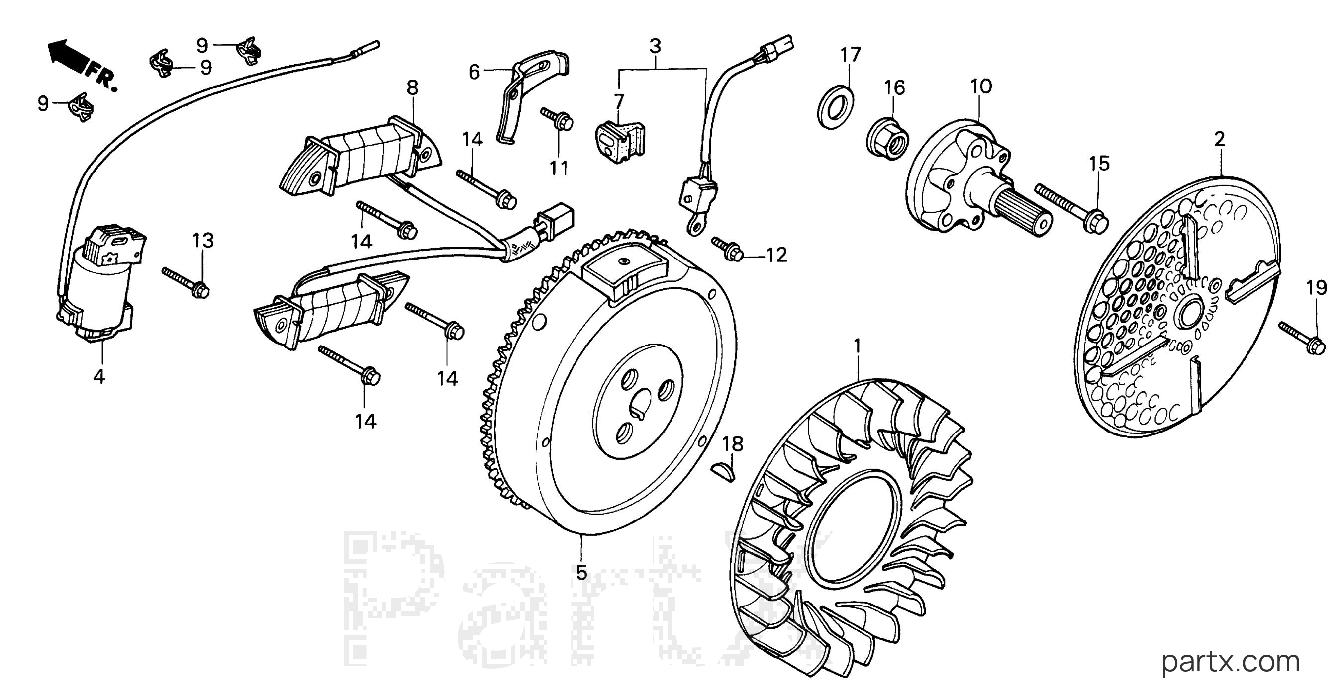 Honda H5013 AC2/B - FLYWHEEL