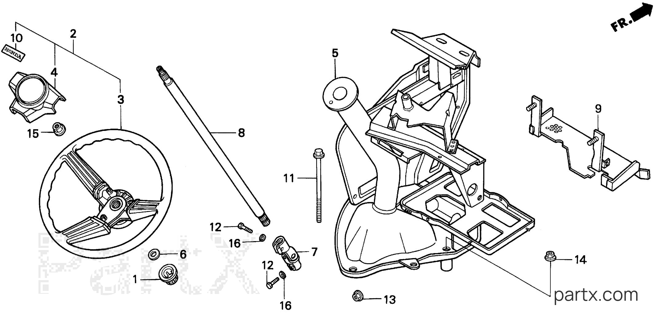 Honda H5013 AC2/B - STEERING WHEEL