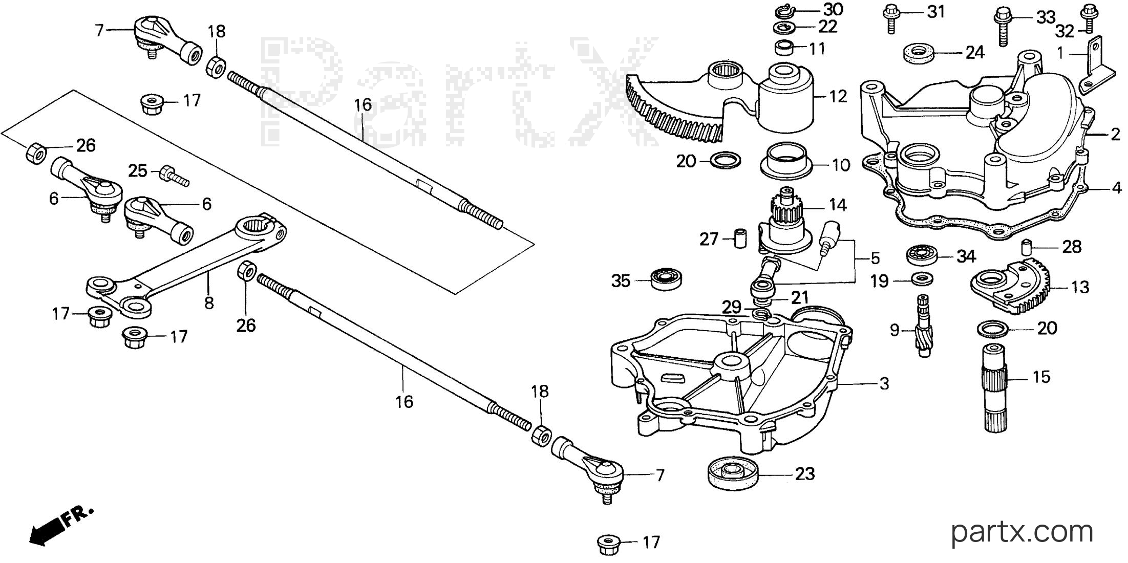 Honda H5013 A4/B - STEERING GEAR