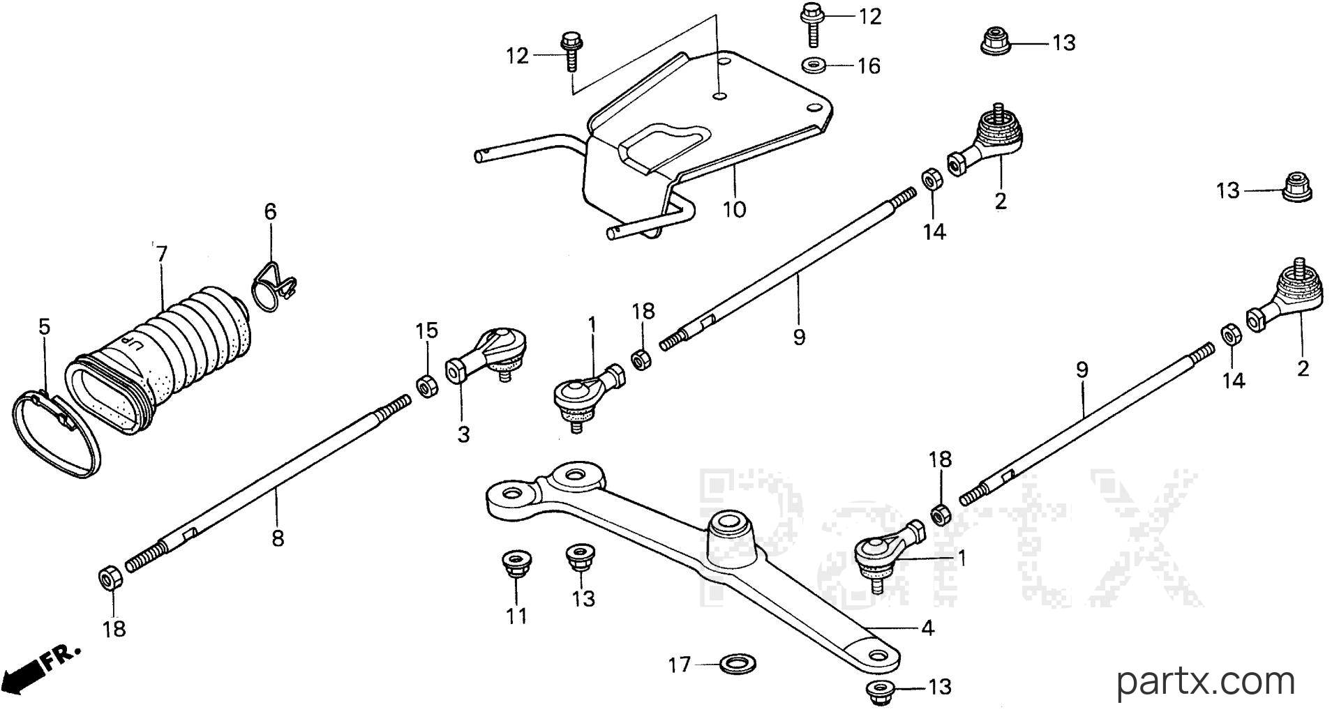 Honda H5013 A2/B - REAR STEERING ARM