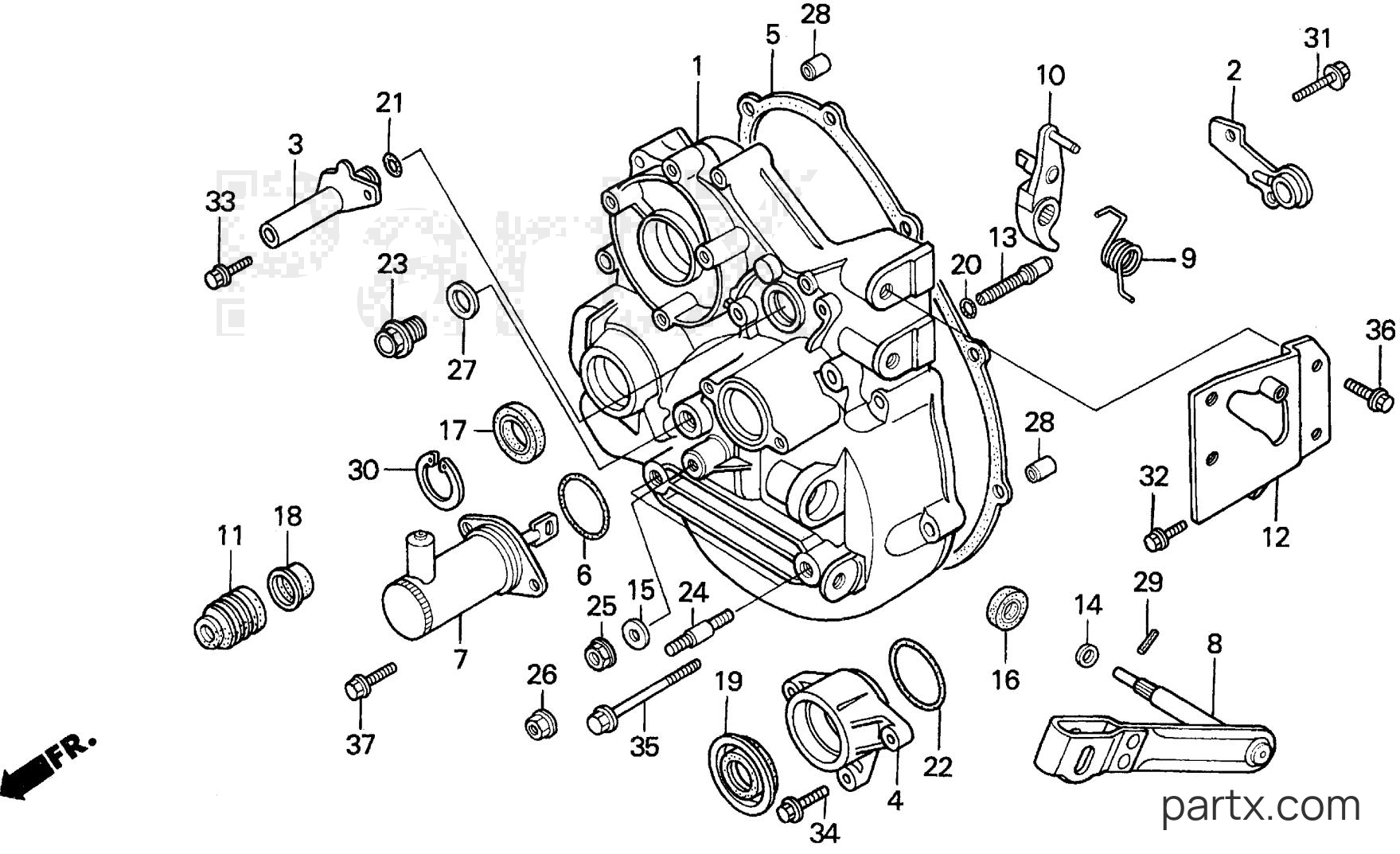 Honda H5013 A4/B - CLUTCH COVER
