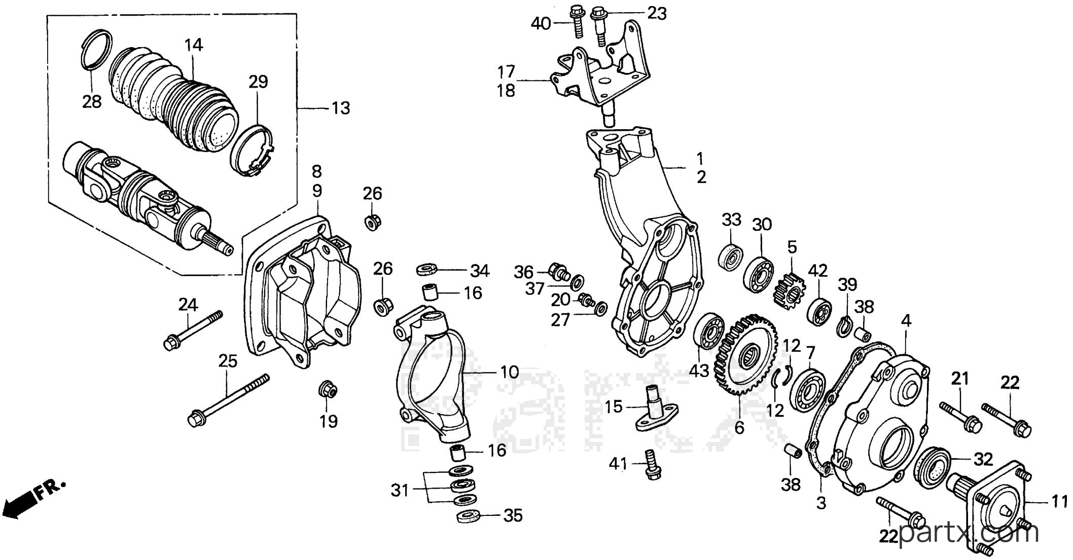 Honda H5013 A2/D - REAR FINAL CASE