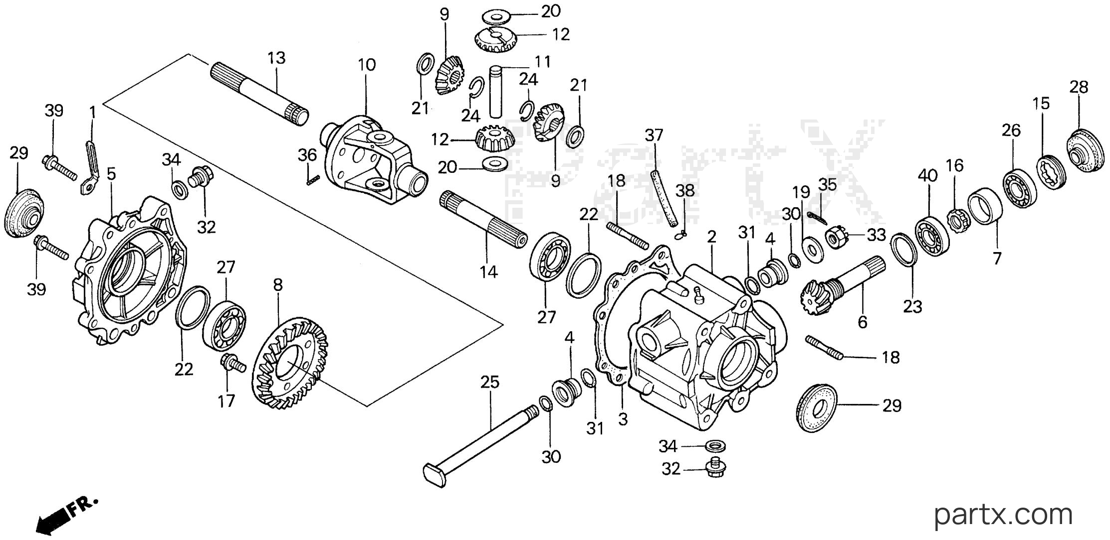 Honda H5013 AC4/A - FRONT DIFFERENTIAL GEAR