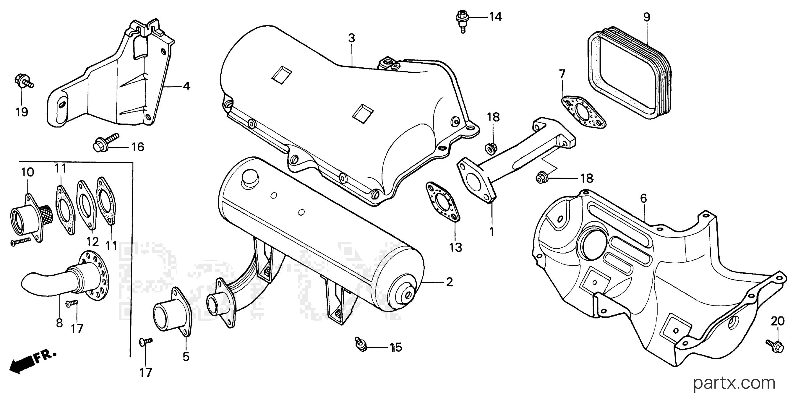 Honda H5013 AC4/B - MUFFLER