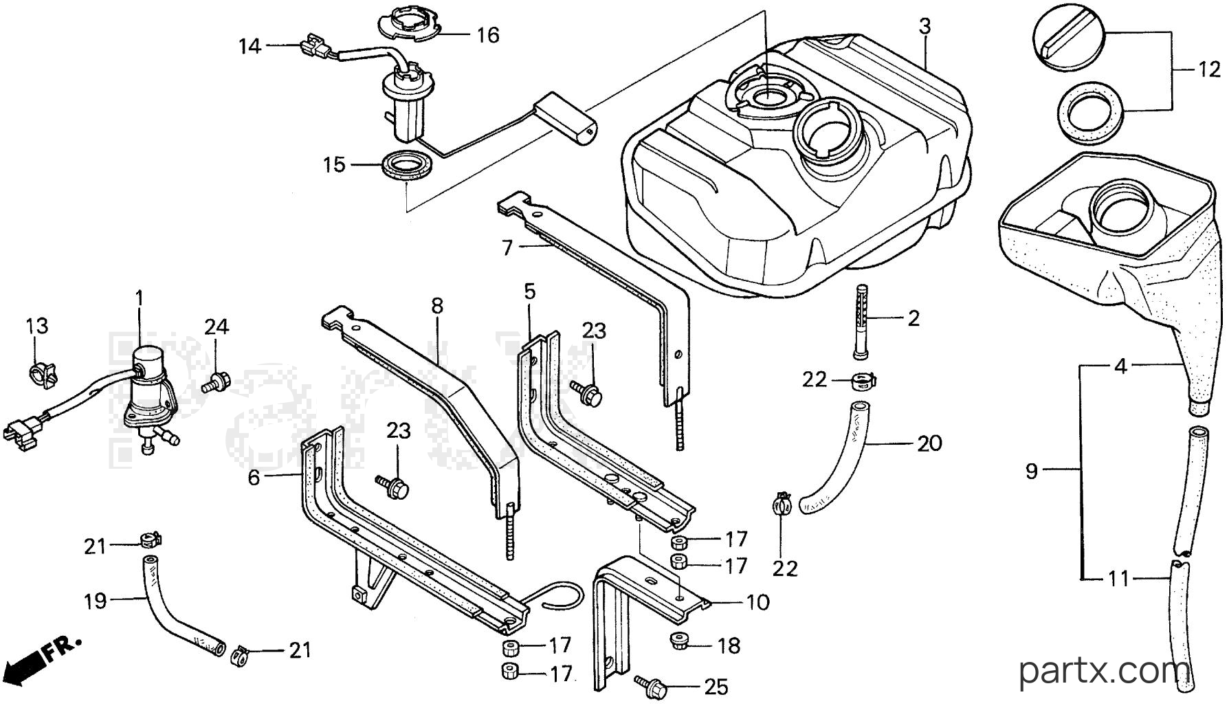 Honda H5013 A2/D - FUEL TANK