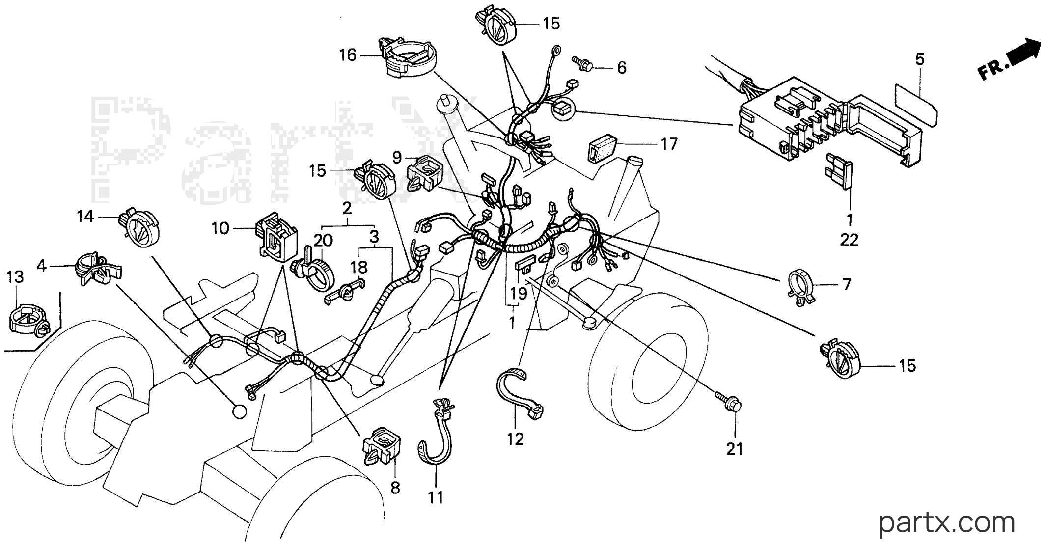 Honda H5013 AC4/B - WIRE HARNESS