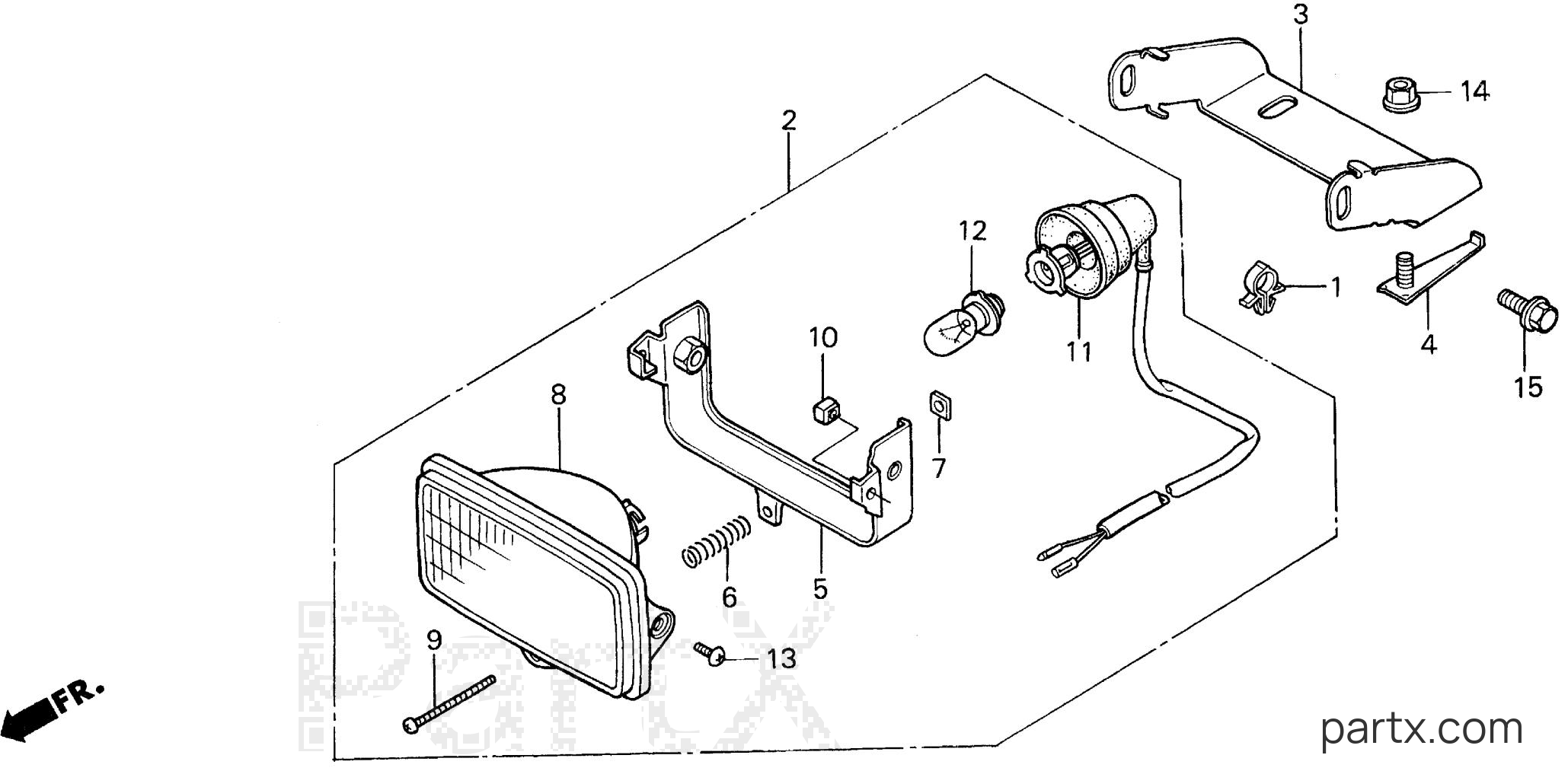 Honda H5013 A2/C - HEADLIGHT