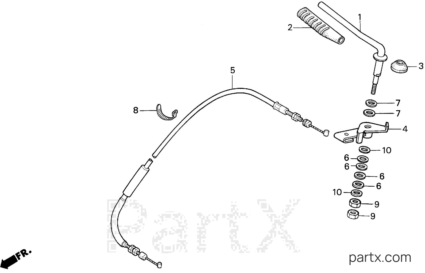 Honda H5013 A2/C - THROTTLE LEVER