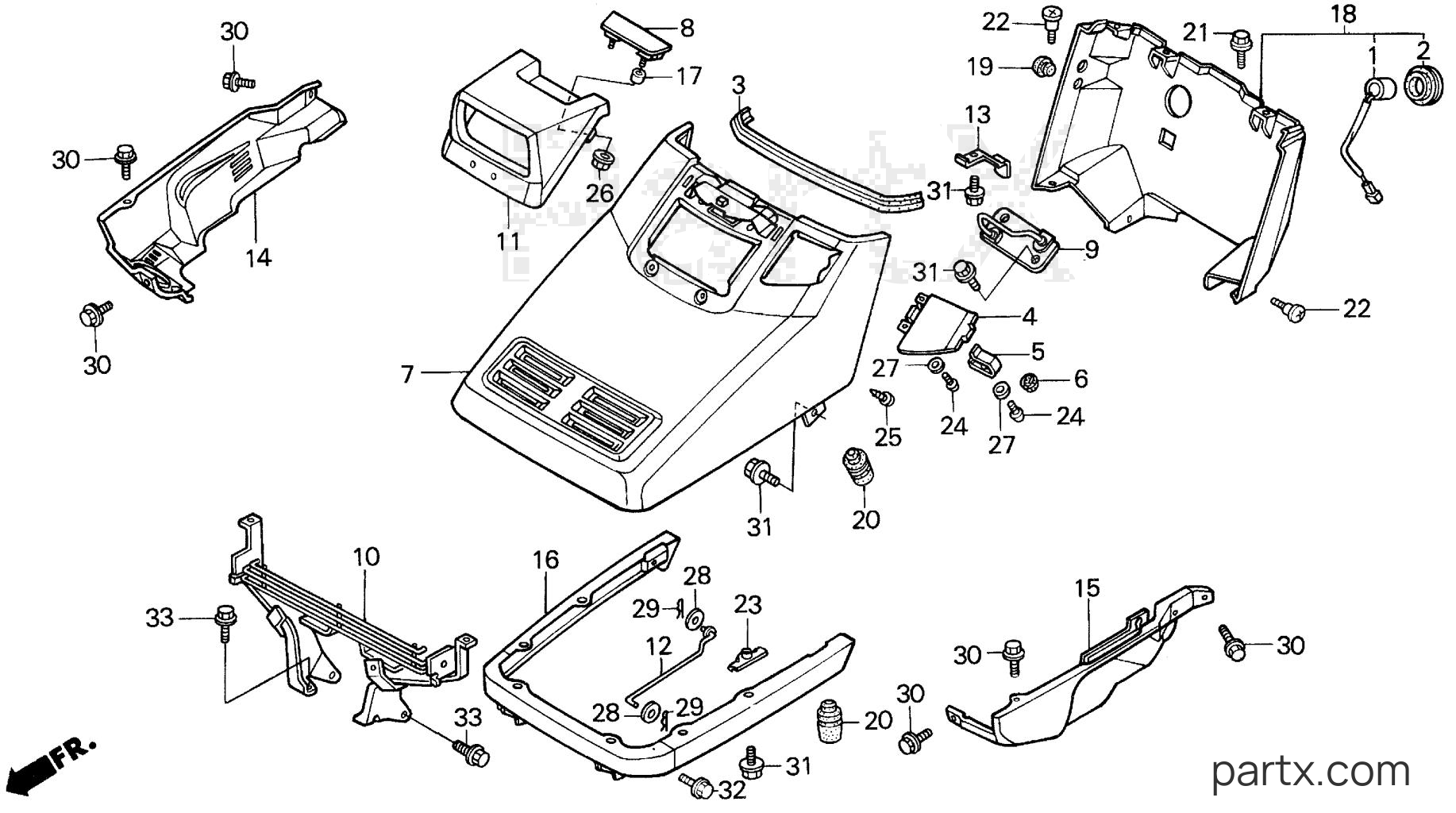 Honda H5013 AC4/B - HOOD