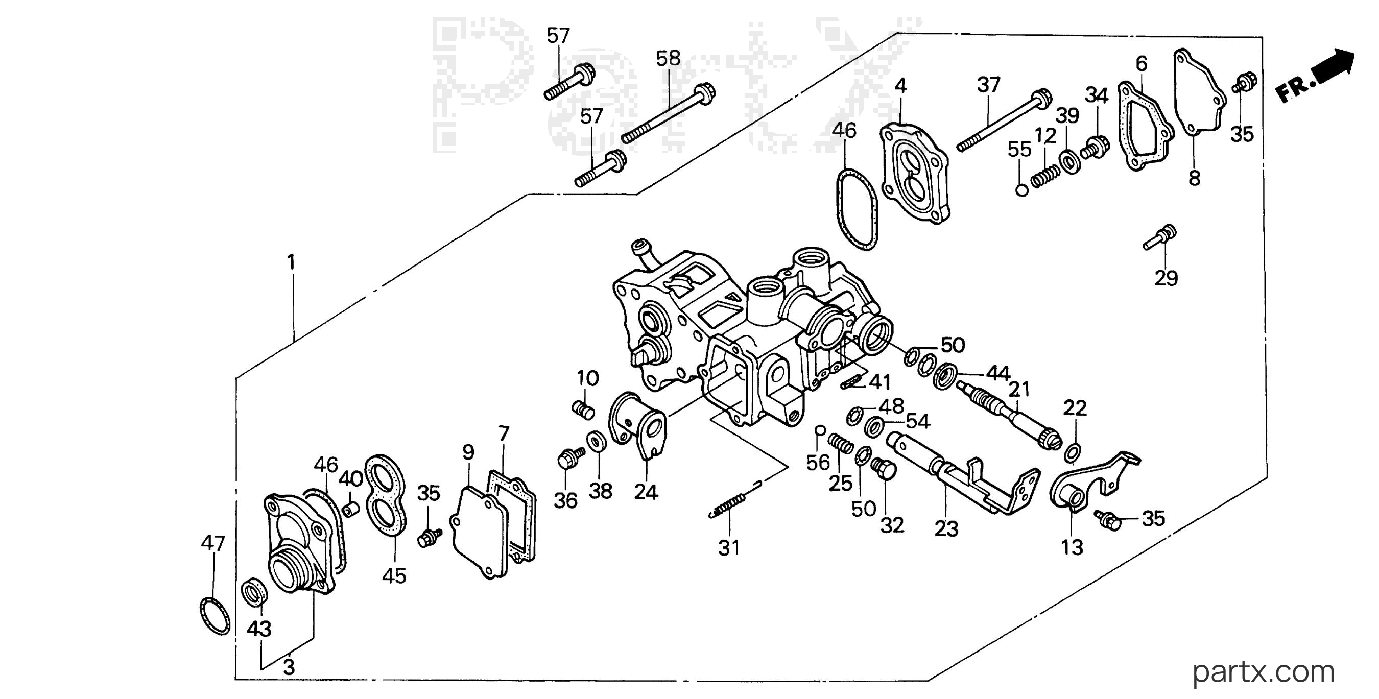Honda H5013 AC2/A - OIL PUMP - VALVE