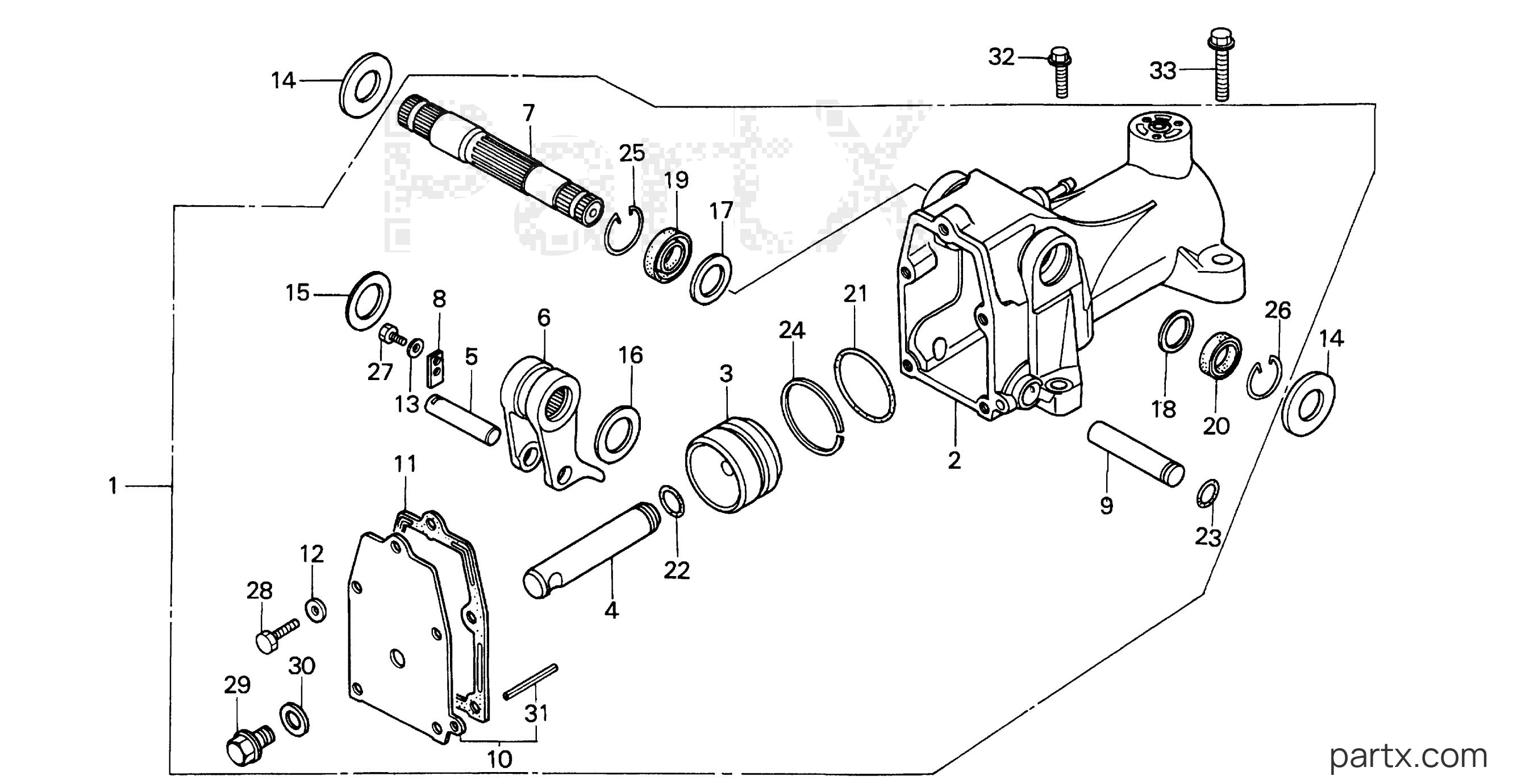 Honda H5013 A2/B - HYDRAULIC CYLINDER