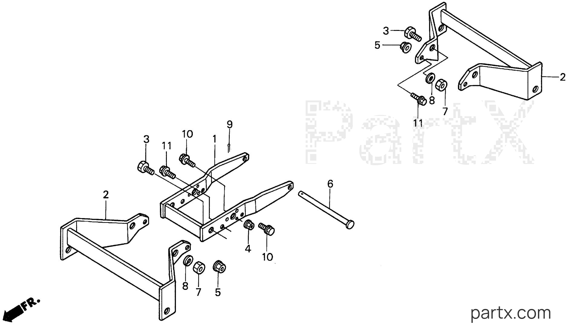 Honda H5013 A4/A - WEIGHT BRACKET