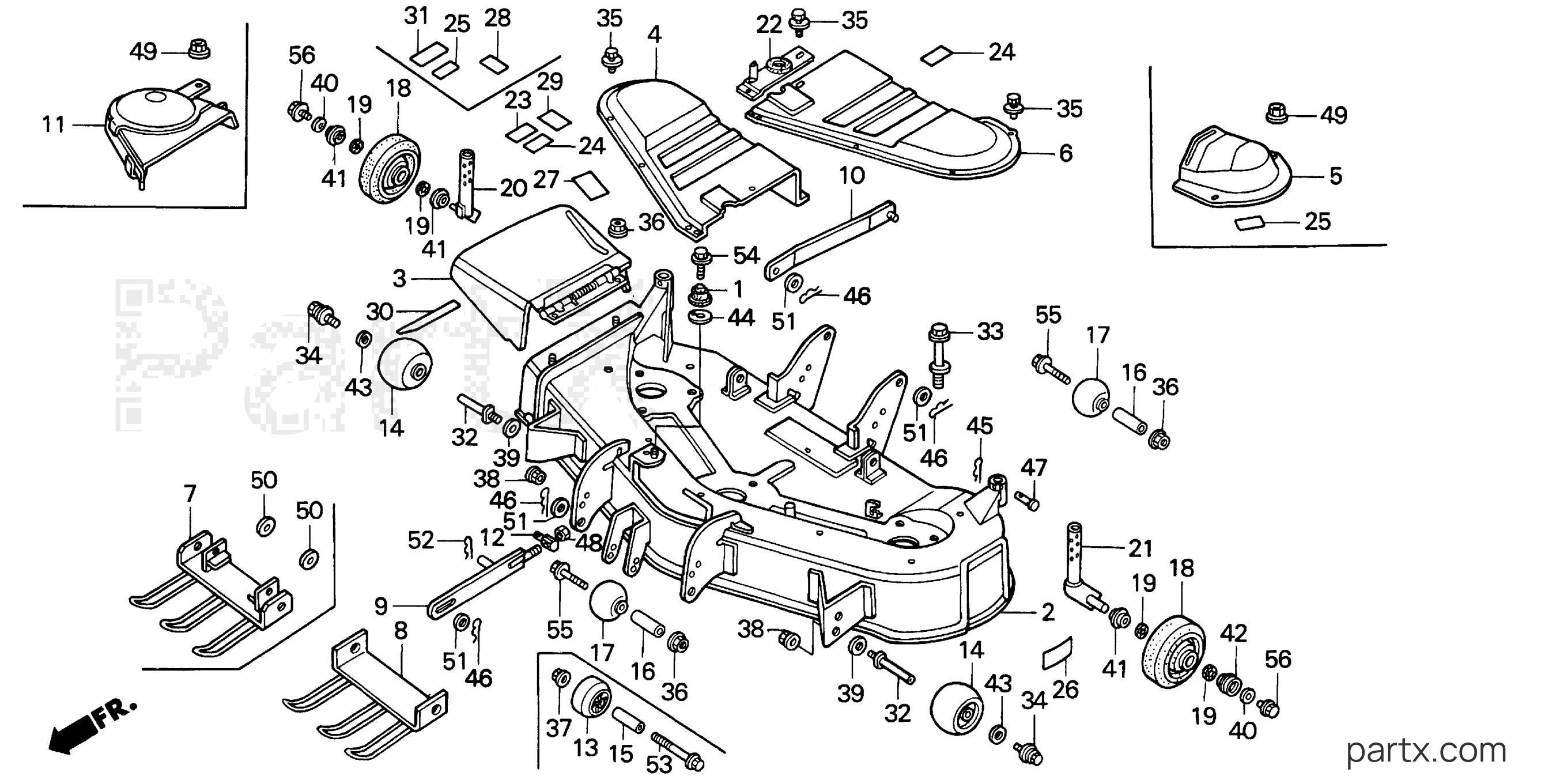 Honda MM46 A - CUTTER HOUSING