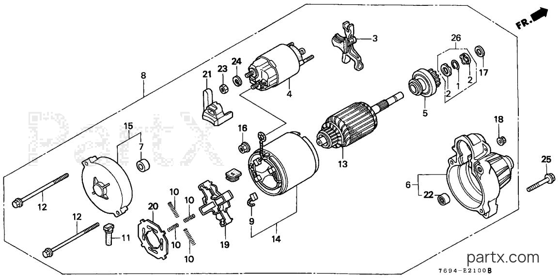 Honda H5518 NAC4/A - STARTER MOTOR