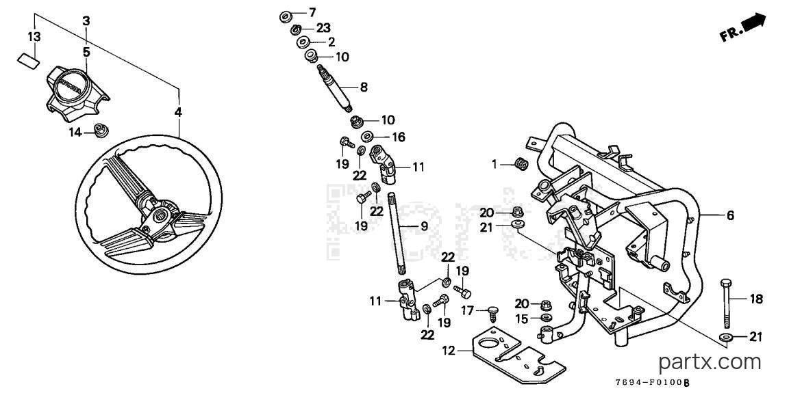 Honda H5518 NAC2/B - STEERING WHEEL