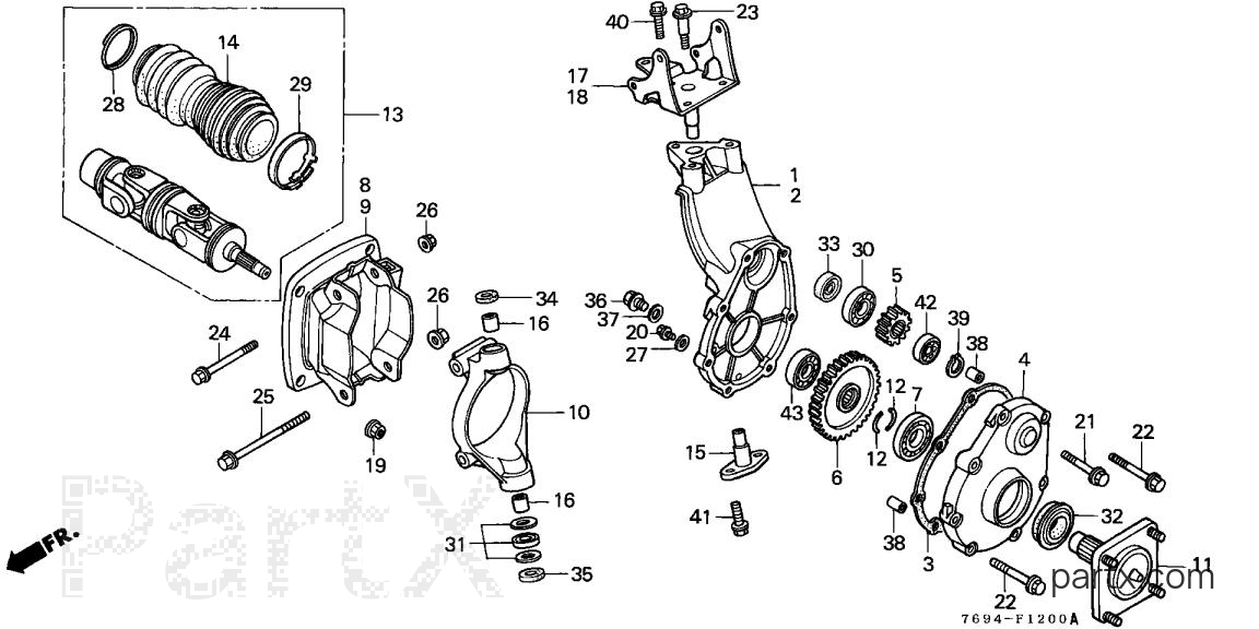 Honda H5518 AC4/B - REAR FINAL CASE