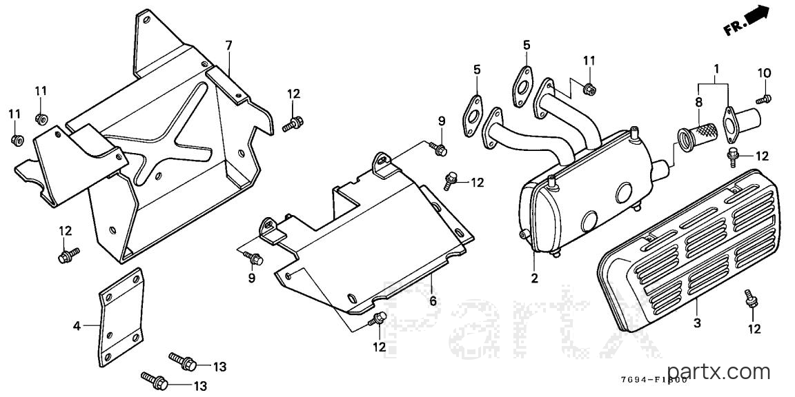 Honda H5518 AC4/B - MUFFLER