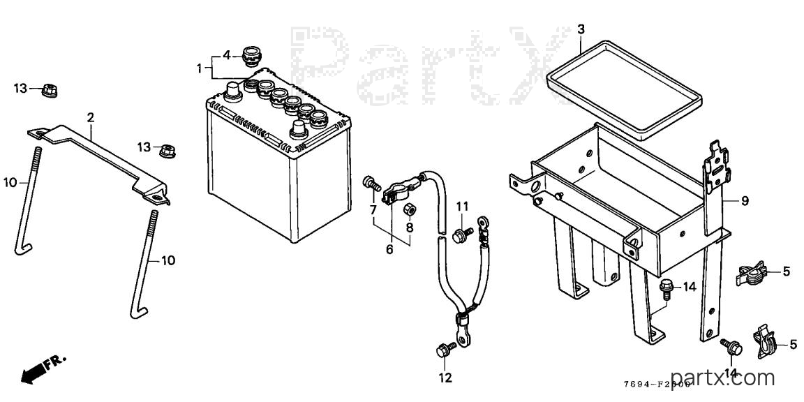 Honda H5518 AC4/B - BATTERY
