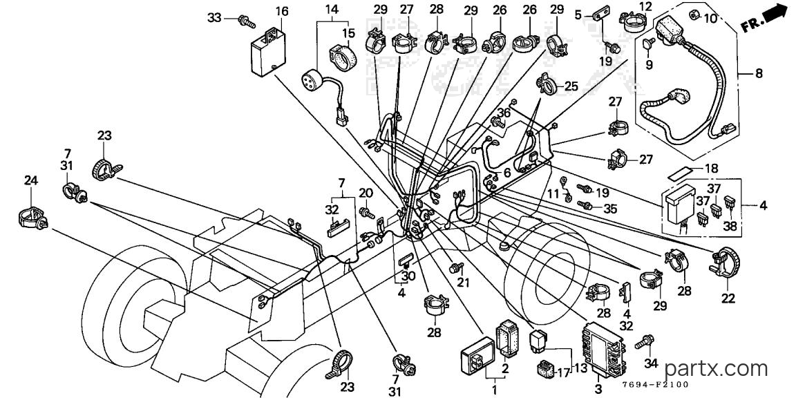 Honda H5518 AC2/A - WIRE HARNESS