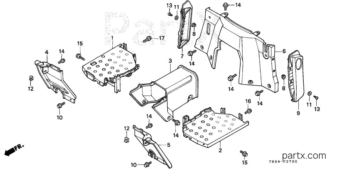 Honda H5518 NAC2/B - FLOOR PANEL