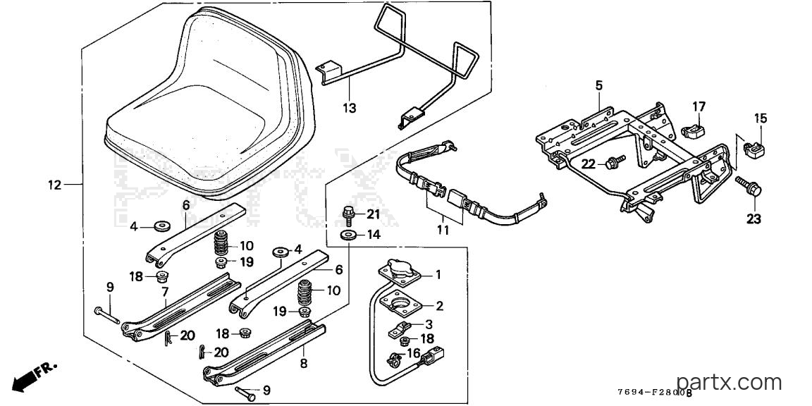 Honda H5518 AC4/A - SEAT
