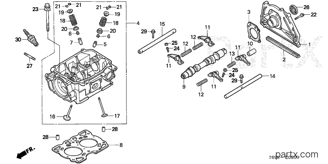 Honda H5518 A2/B - CYLINDER HEAD