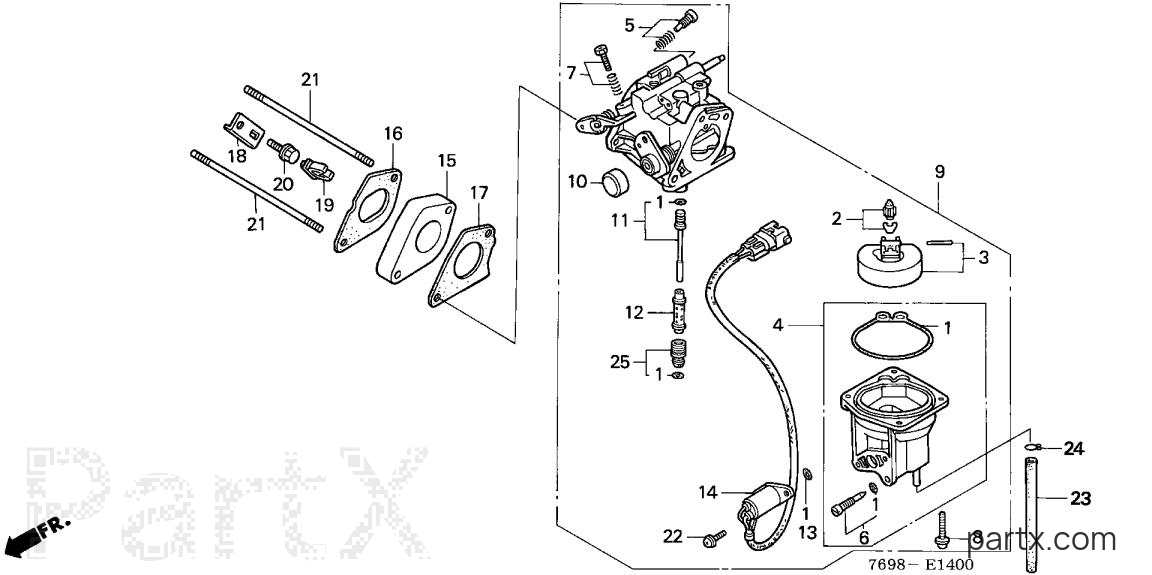 Honda H5518 NA4/D - CARBURETOR