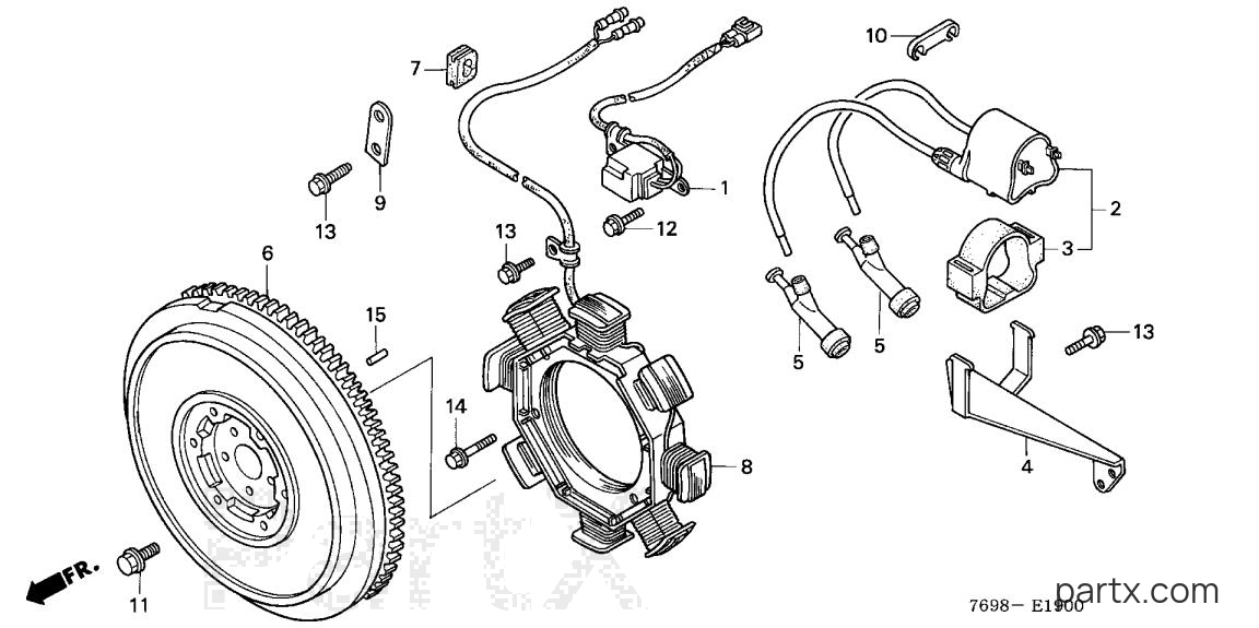 Honda H5518 NA4/B - FLYWHEEL