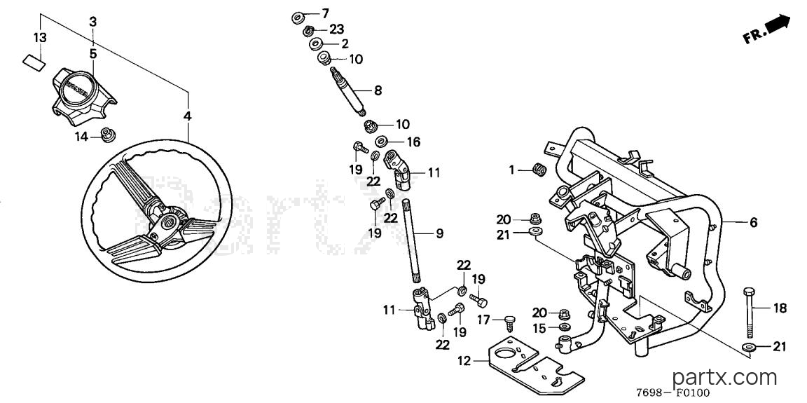Honda H5518 NA2/B - STEERING WHEEL