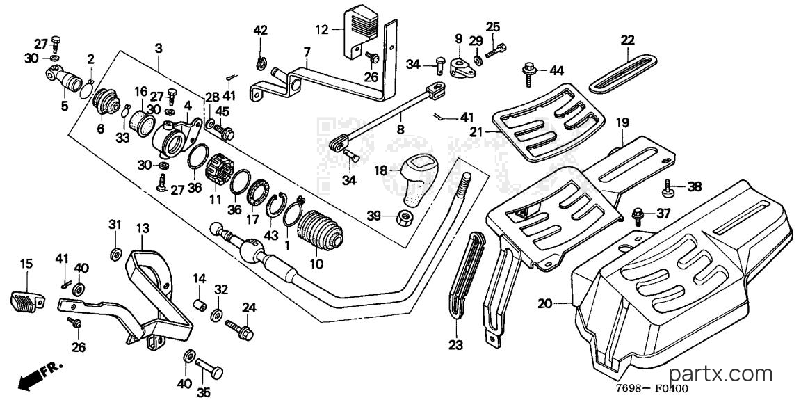 Honda H5518 A2/D - LEFT CONTROL PANEL